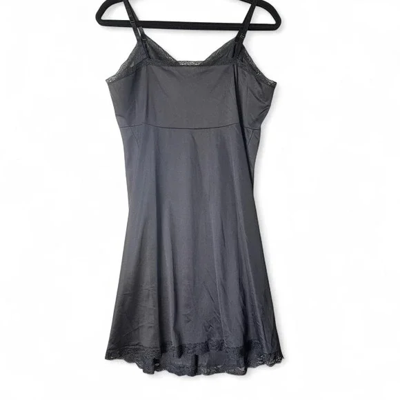 Vintage Vanity Fair Black Lace Slip Dress - Picture 6 of 7